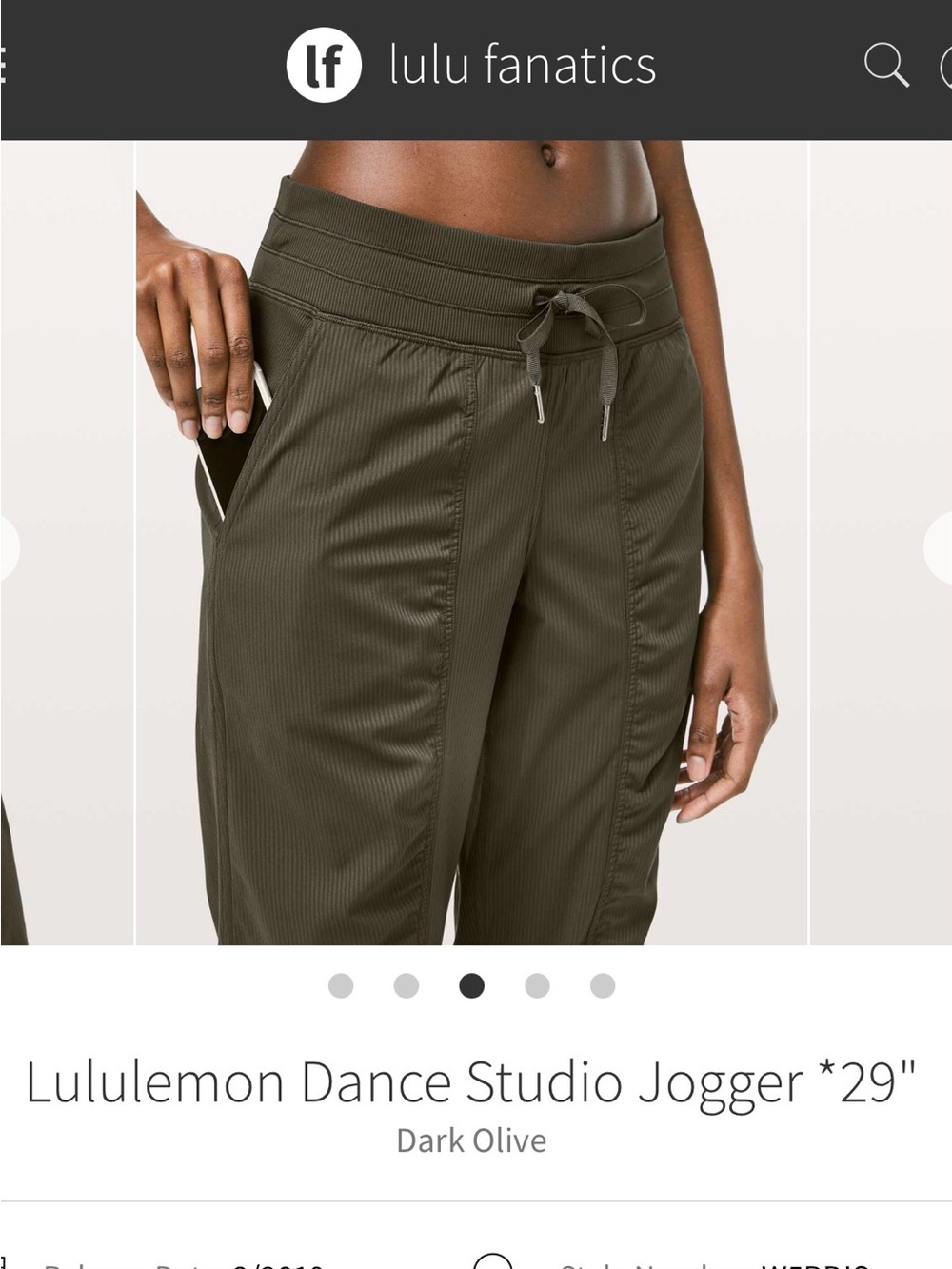 lululemon athletica Dance Studio Jogger - Dark Olive